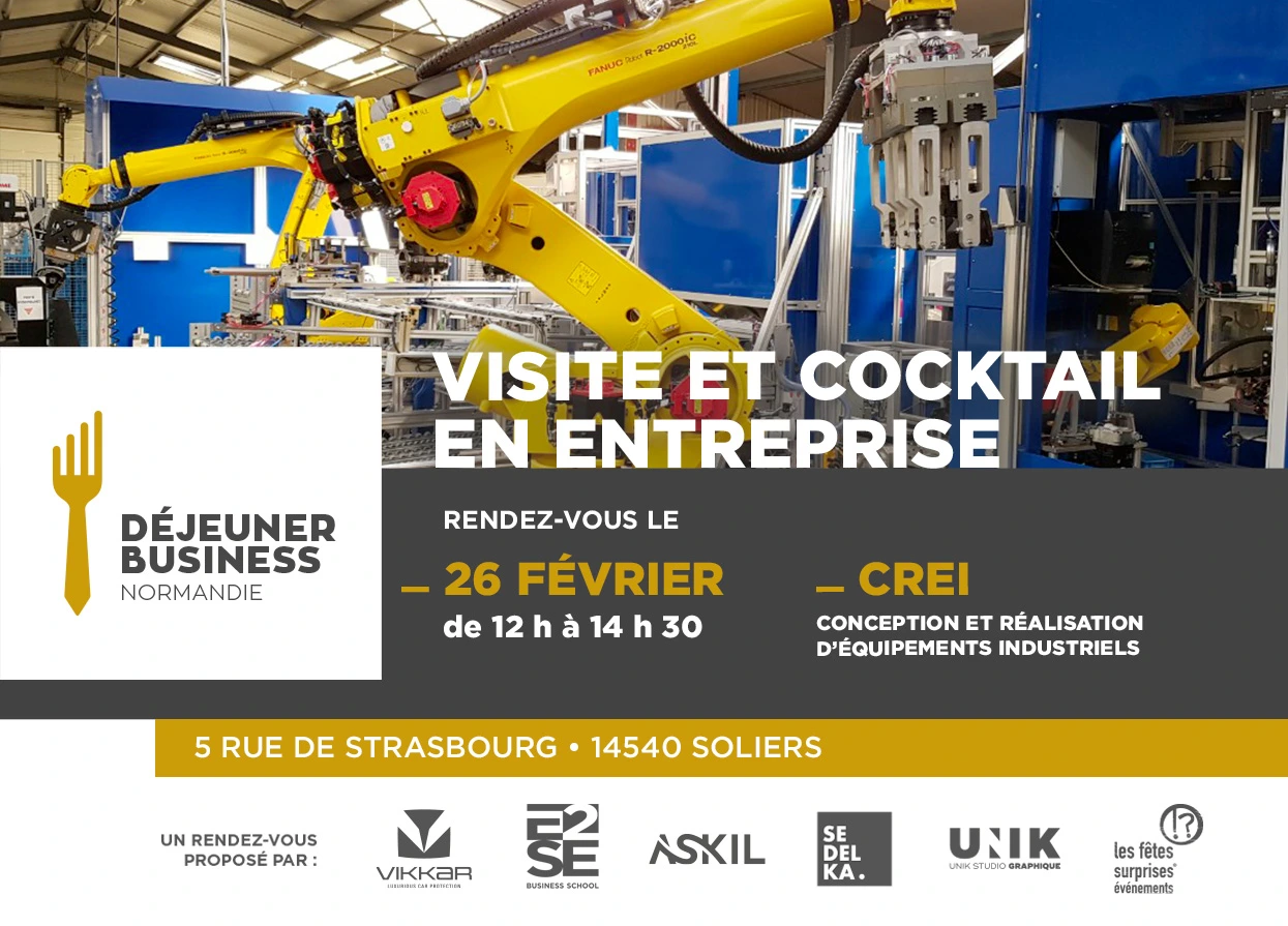 Invitation déjeuner business normandie à CREI